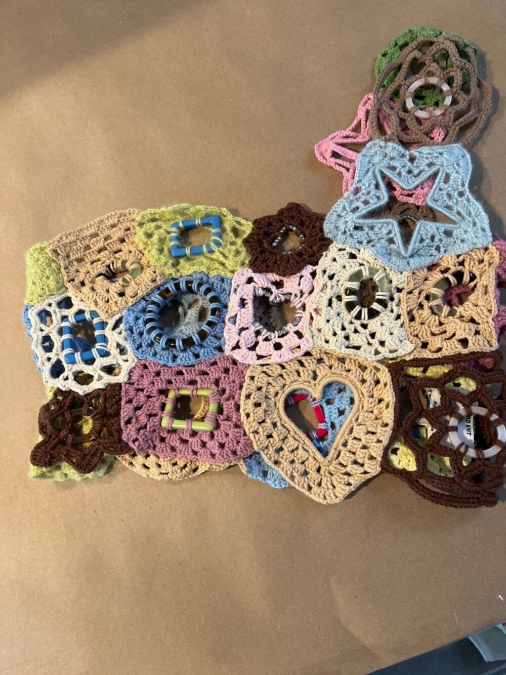Crochet Patchwork Lirika Matoshi Top With Colorful Patterns & Cutouts - Picture 3 of 13